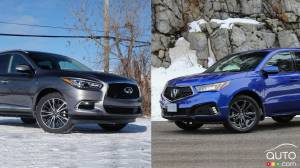 Comparaison : Acura MDX 2019 vs INFINITI QX60 2019